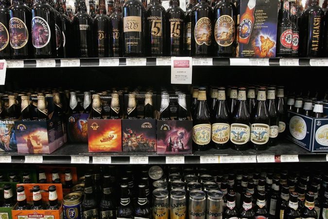 Craft beers for sale in Chicago. Craft beer has about a 6 percent market share in the U.S. beer market, which is dominated by Anheuser-Busch InBev and MillerCoors.